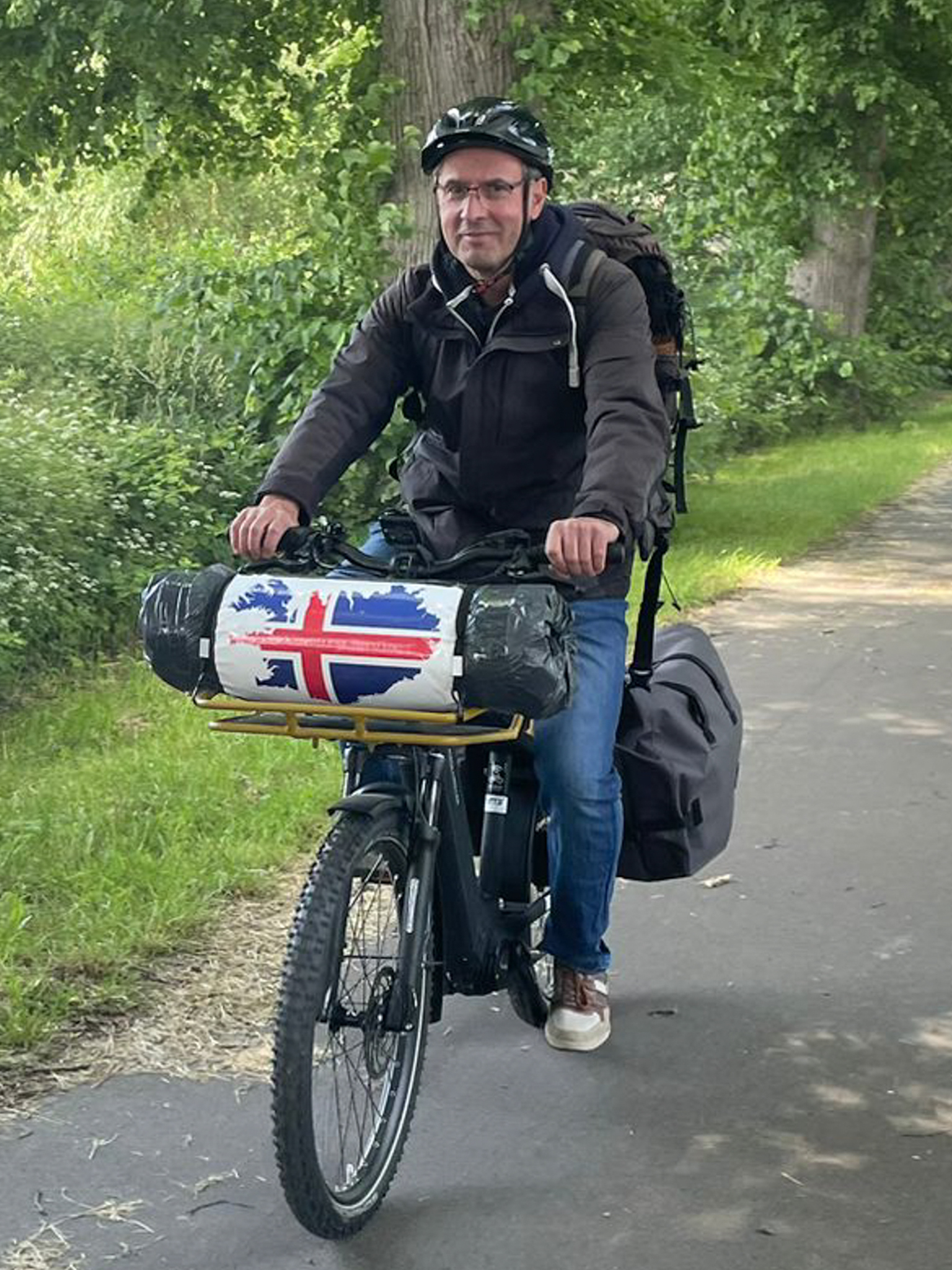 Jürgen auf dem Fahrrad Jürgen auf dem Fahrrad